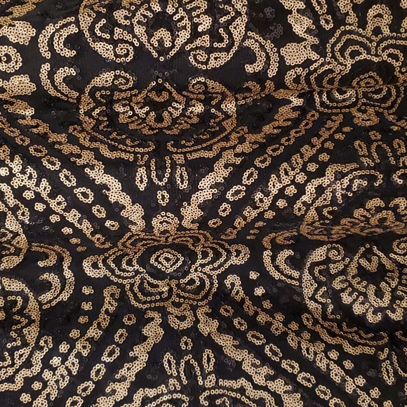 Alya,  XS, Black with Black and Gold sequins - Picture 2 of 2